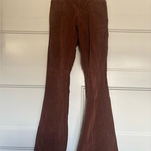 Lucky Brand Rust Corduroy Flare Pants